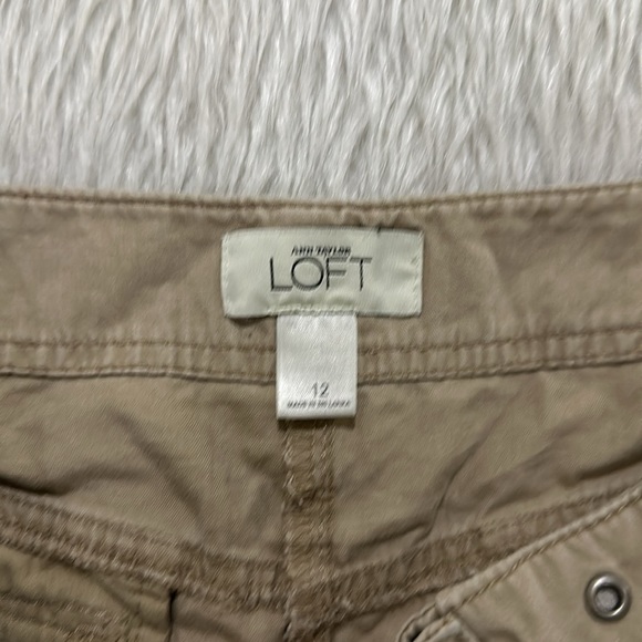 Loft brown khaki summer shorts size 12 - Picture 4 of 5
